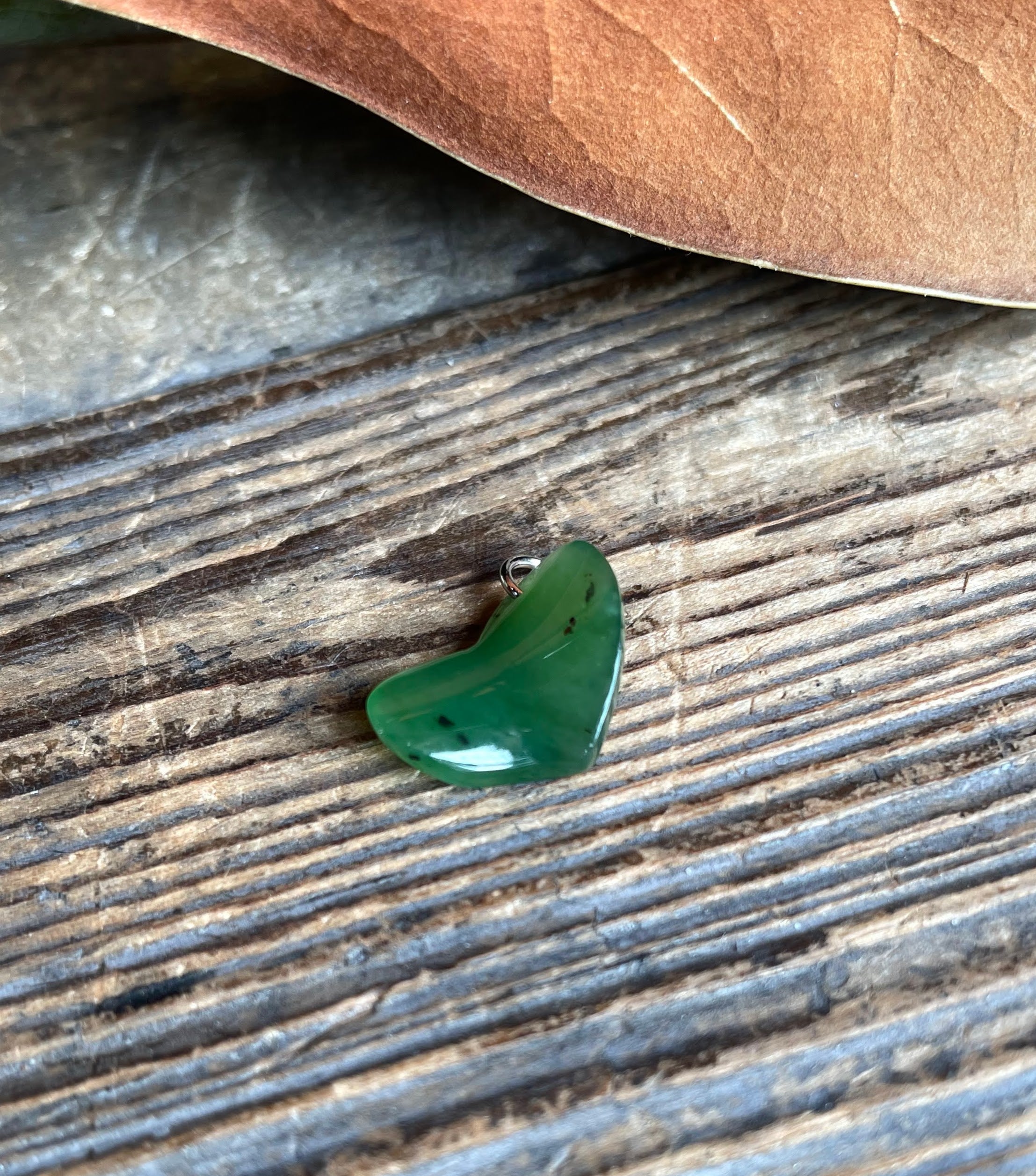 Jade Heart Charm