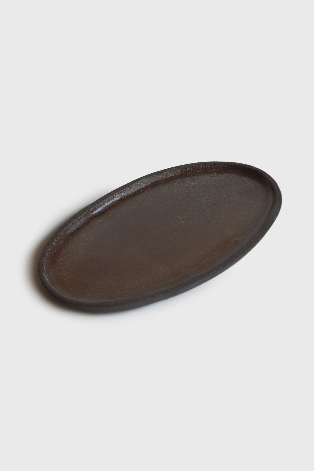 Handmade Stoneware Oval Serving Platter "Pumpernikel"