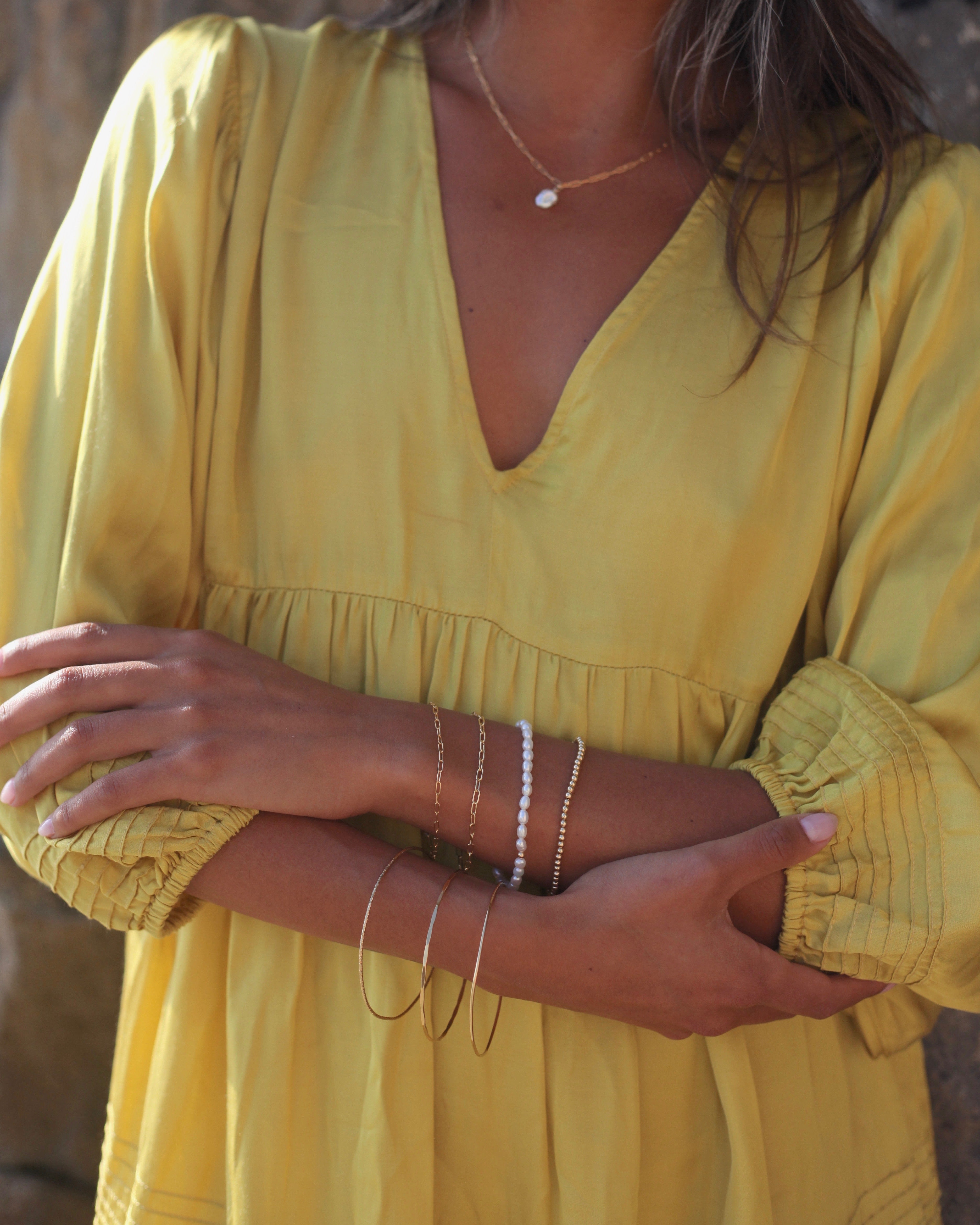 Gold Bead Bracelet