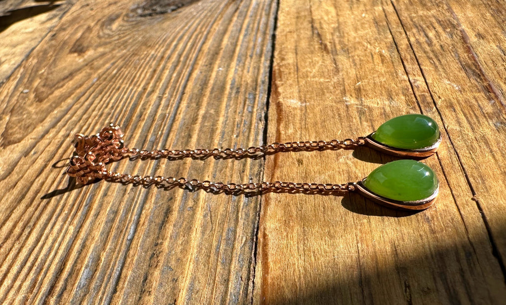 AA Jade Earrings, #424