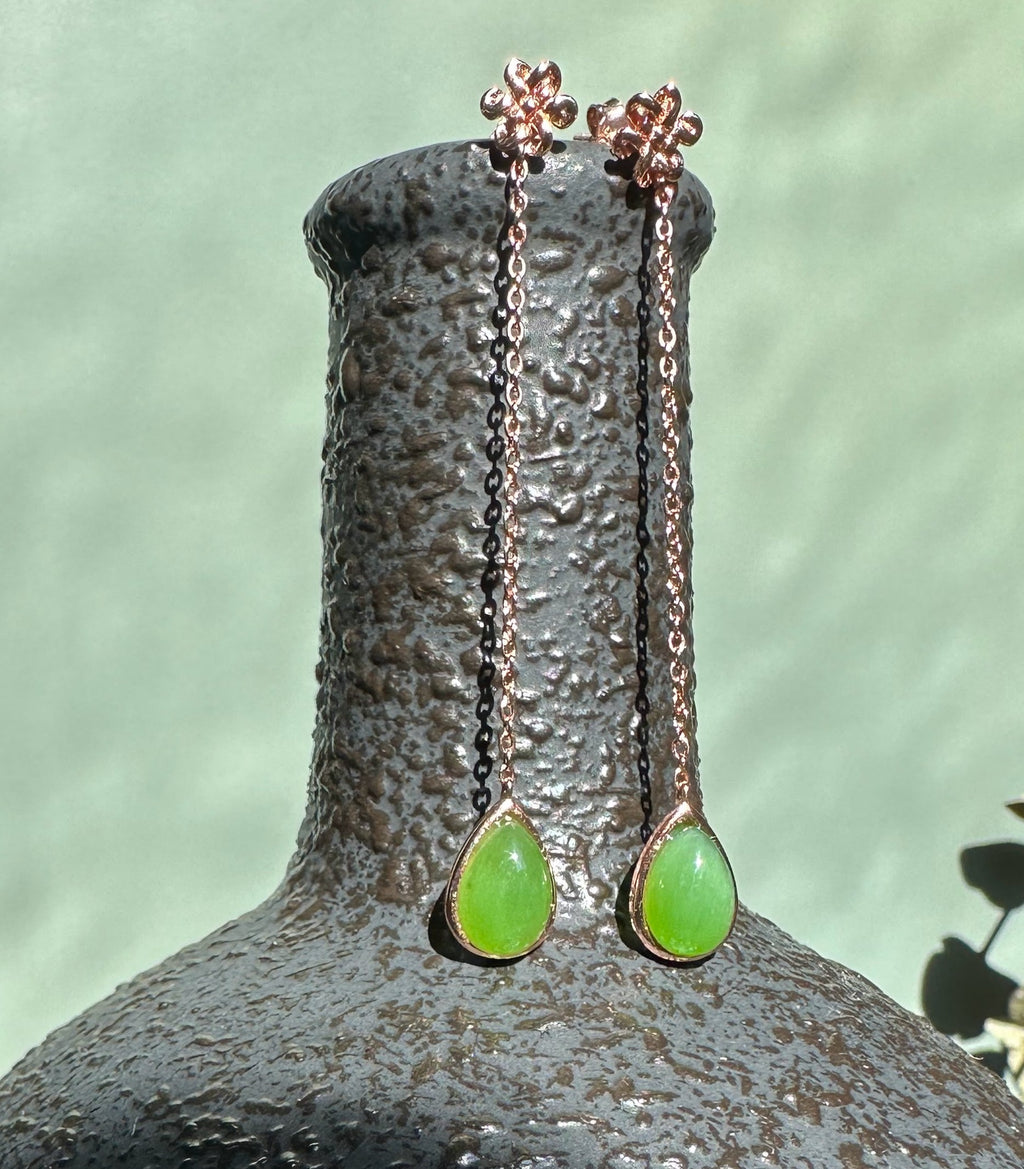 AA Jade Earrings, #424