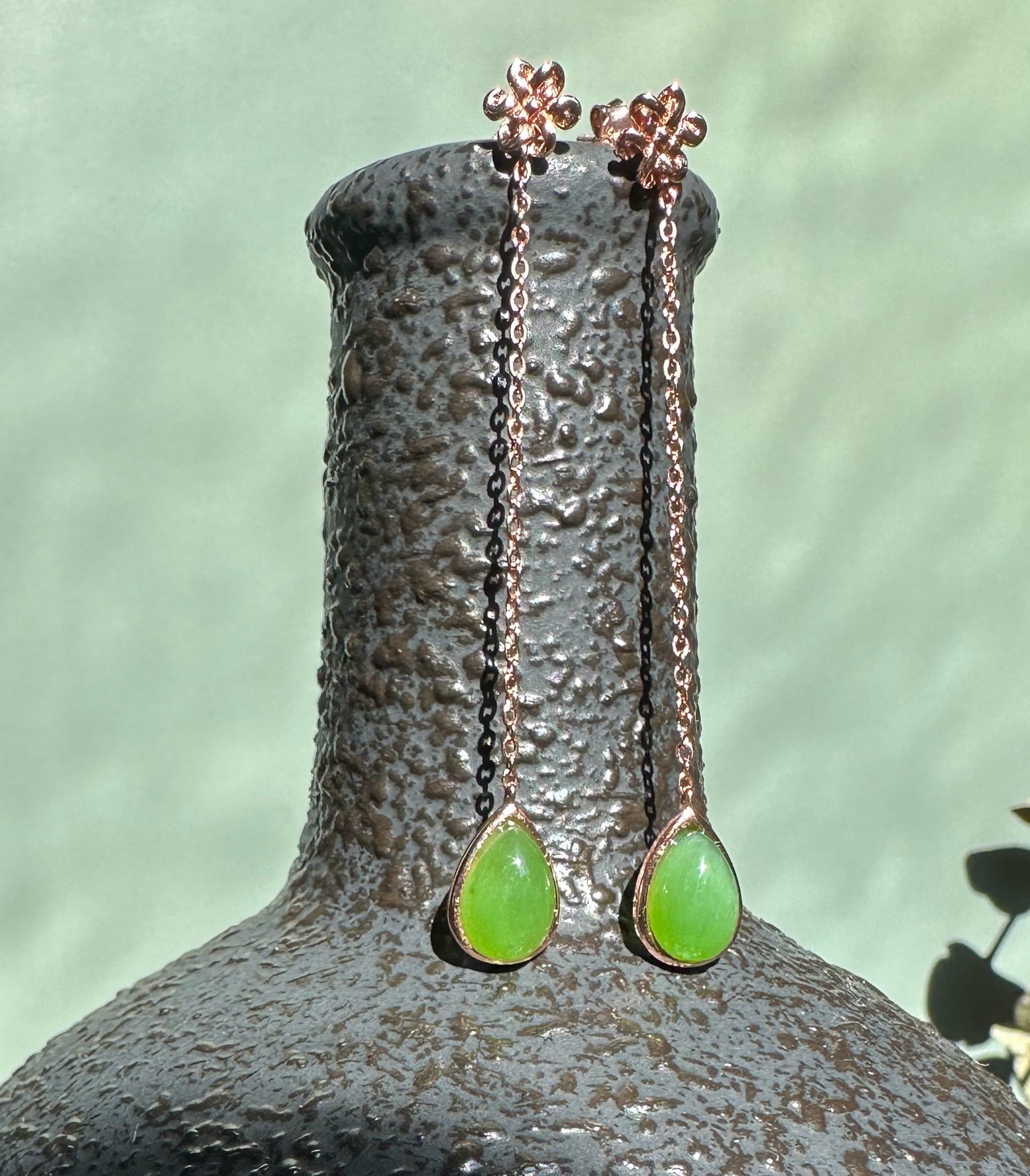 AA Jade Earrings, #424
