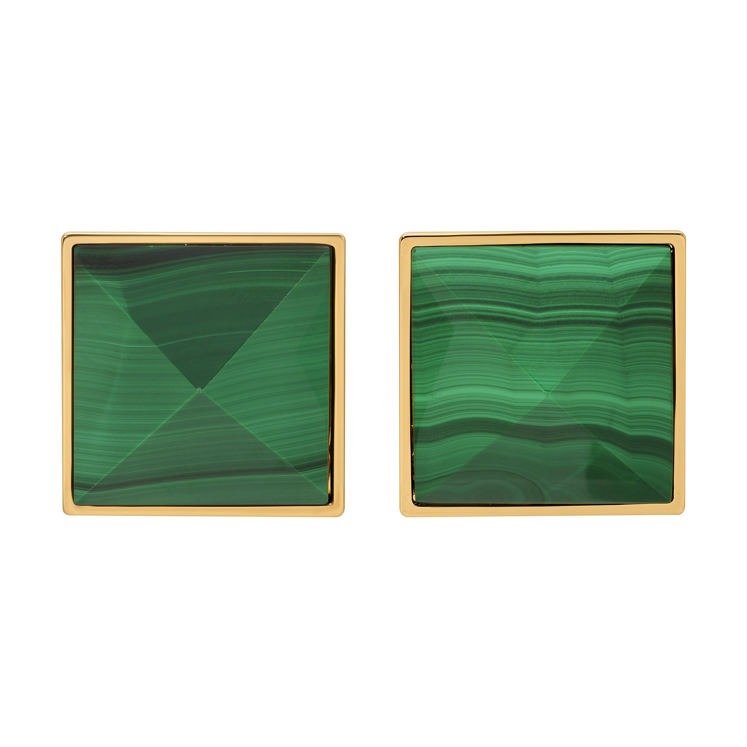 Pyramid Studs - Malachite Grande