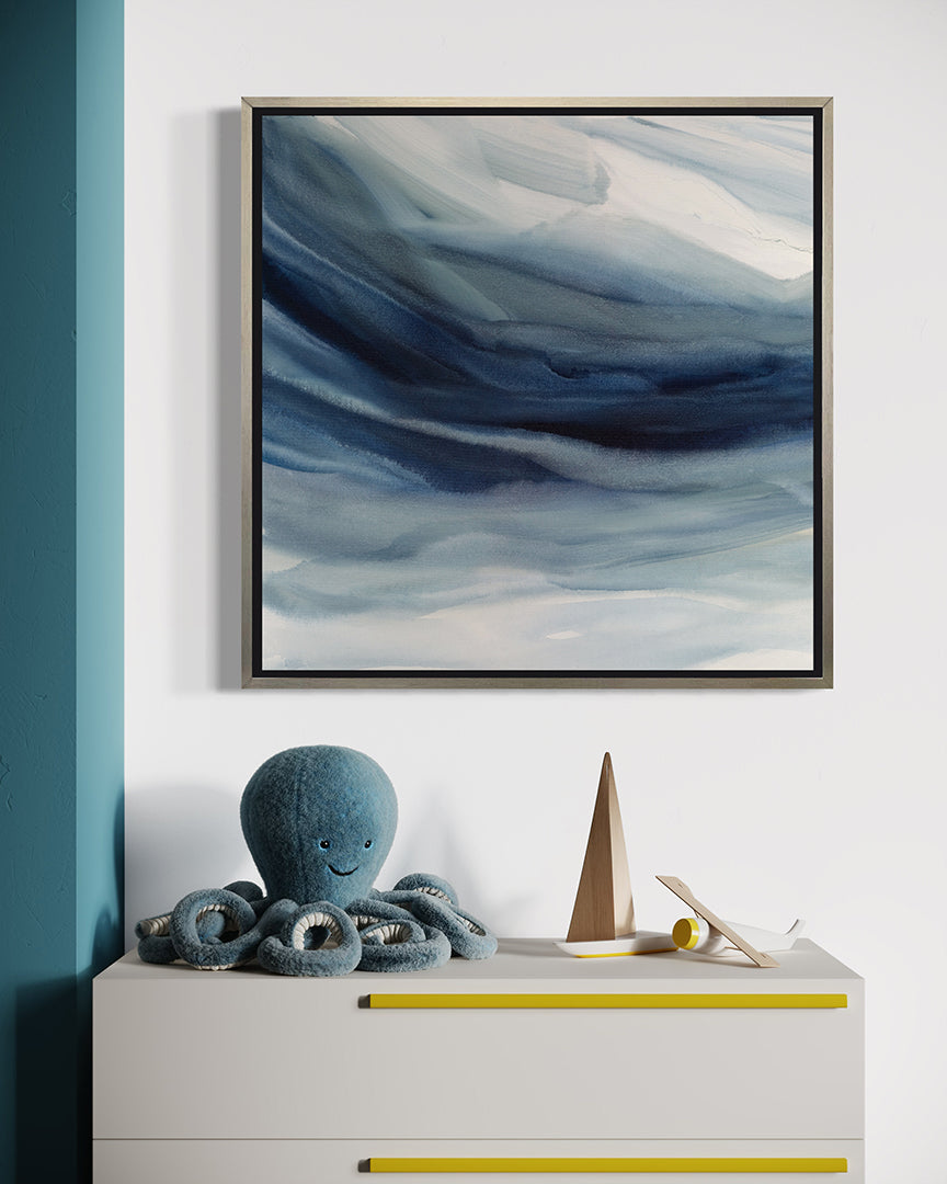 Indigo Sea  I - Limited Edition Canvas Print