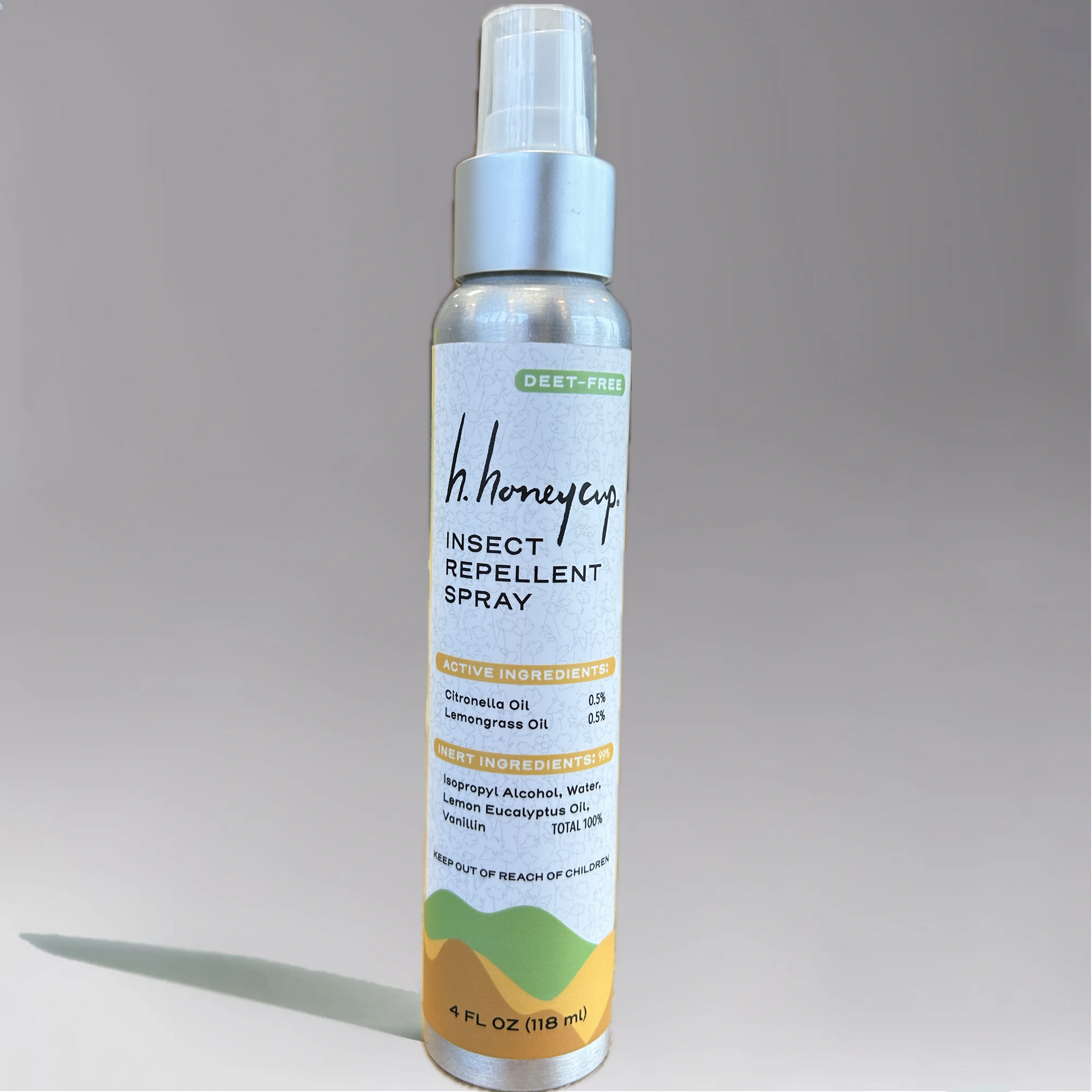 Insect Repellent Spray front with ingredients listed