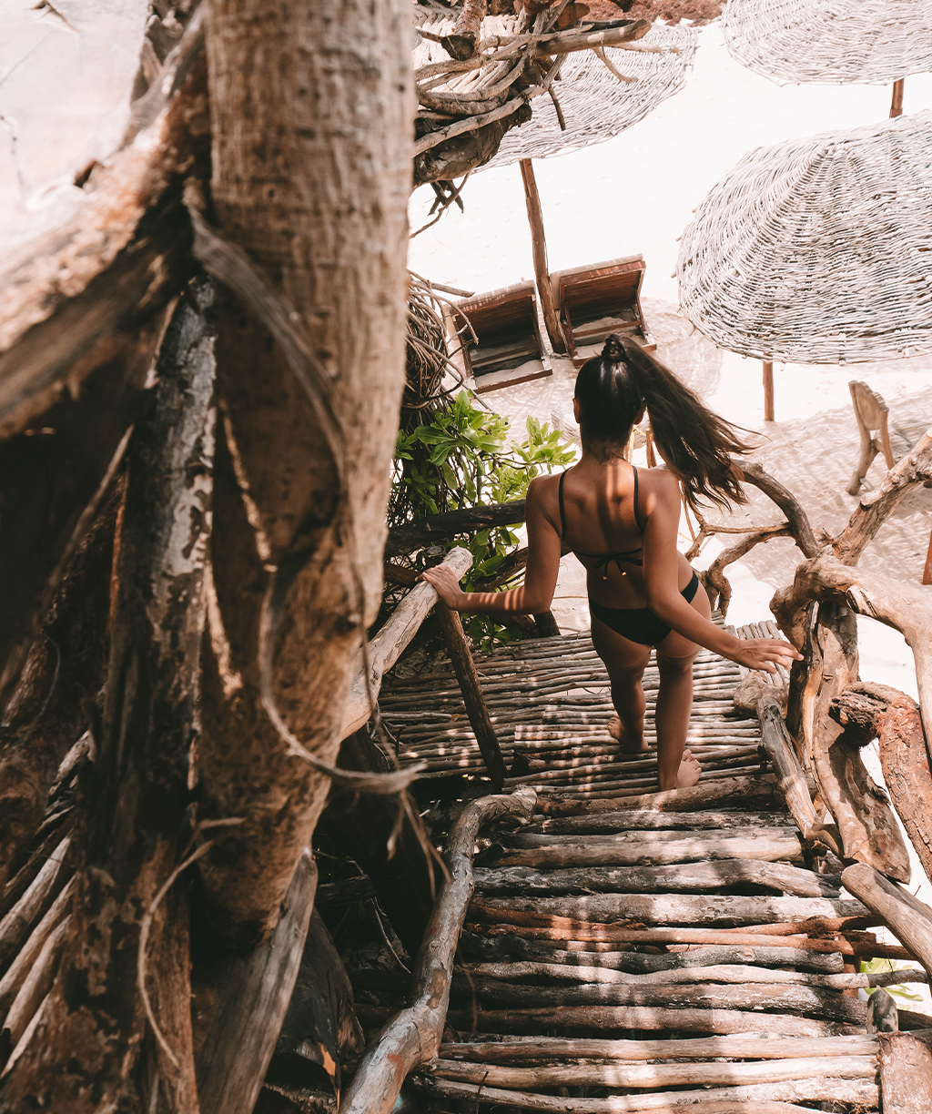 Noa Kai Kiana One Piece in Leopard and Midnight Black Swimsuit