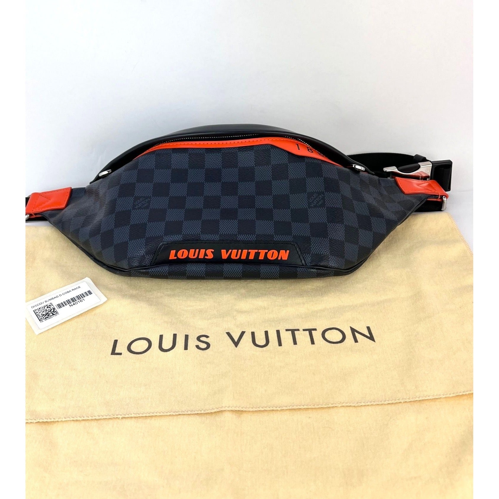 Louis Vuitton Damier Colbart orange Race Discovery Bumbag Sling Bag