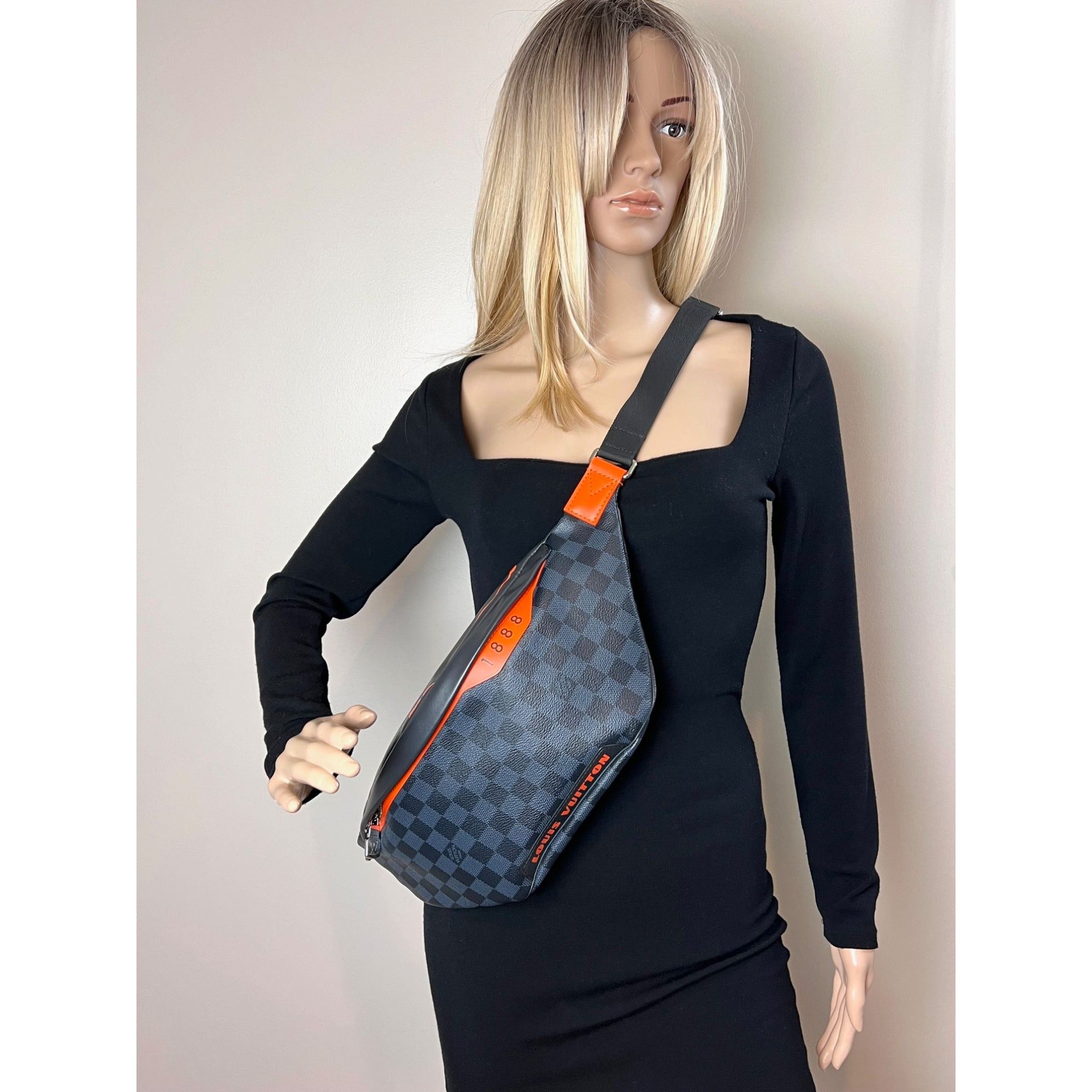 Louis Vuitton Damier Colbart orange Race Discovery Bumbag Sling Bag