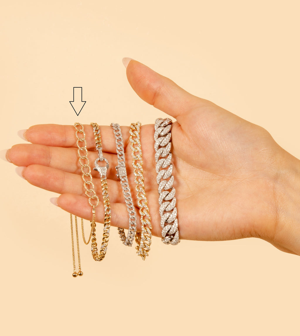 Diamond Cuban Link Bolo Bracelet