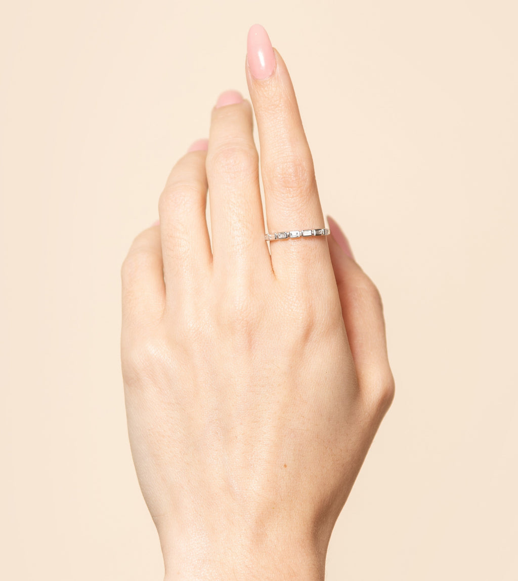 Diamond Baguette Bezel Set Band