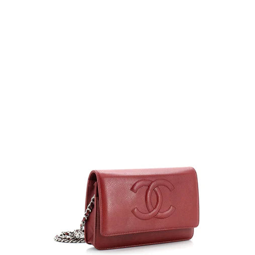 Chanel Timeless Wallet on Chain Caviar