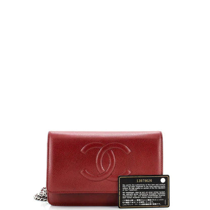 Chanel Timeless Wallet on Chain Caviar