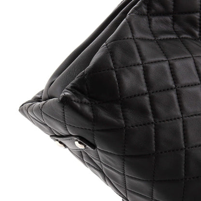 Chanel 3 Accordion Shopping Tote Quilted Lambskin