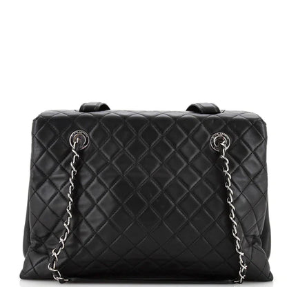 Chanel 3 Accordion Shopping Tote Quilted Lambskin