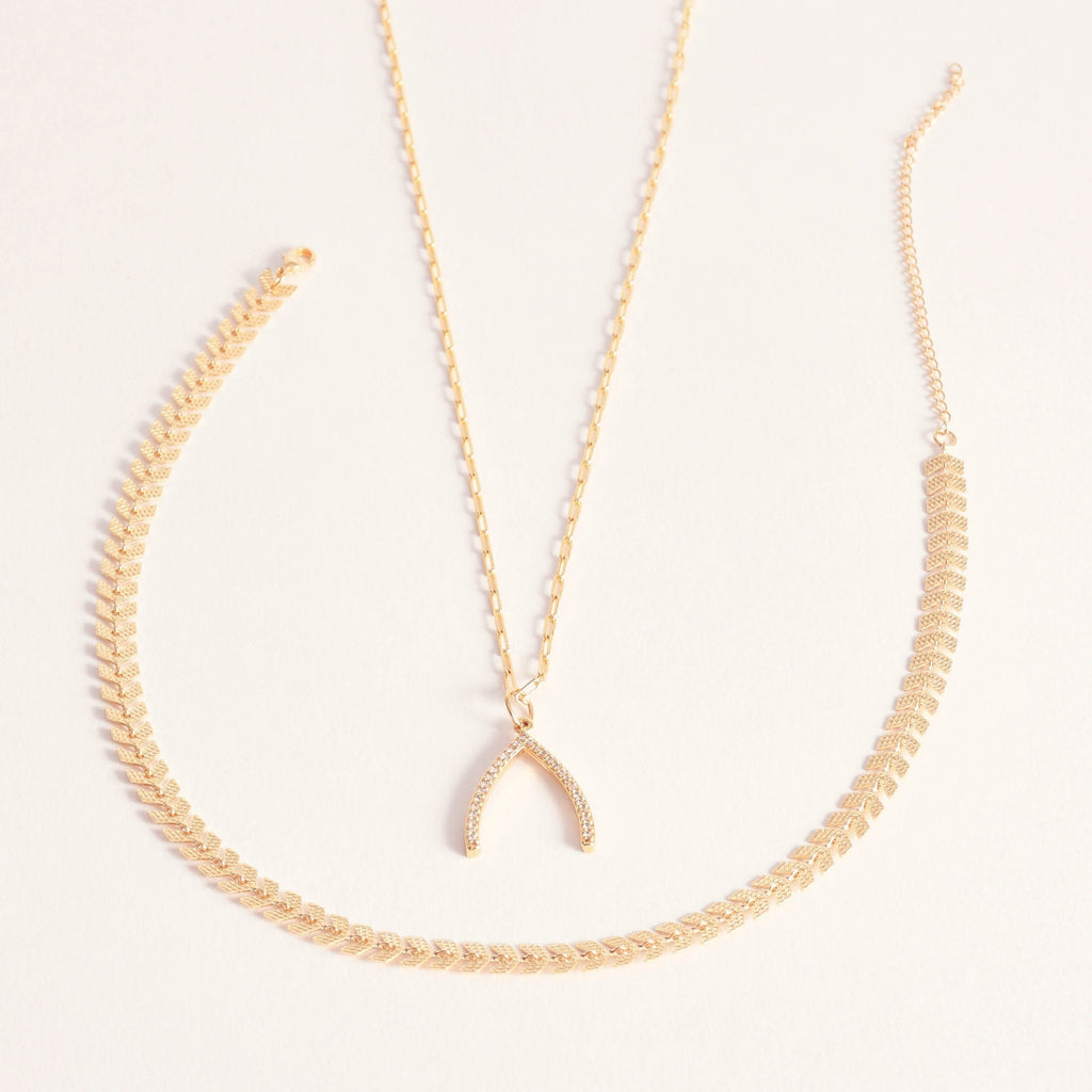 Leafly Wishbone Set