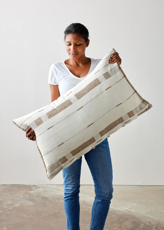 Fulcrum Patina Oversized Cotton Lumbar Pillow