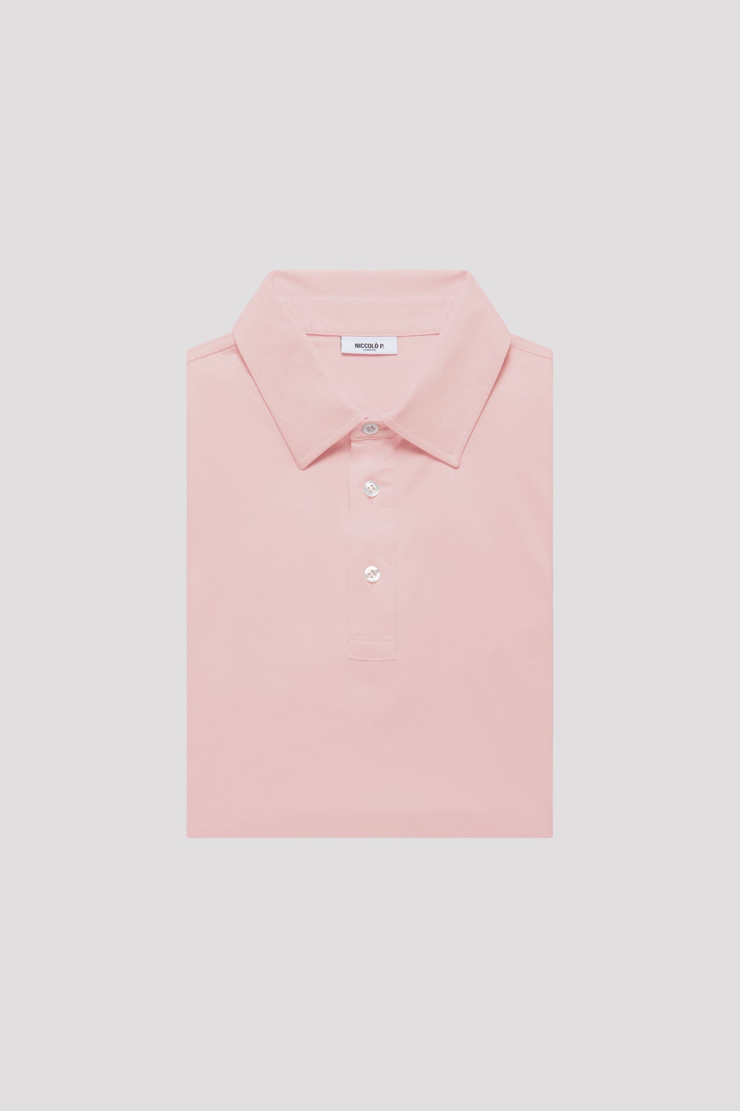 Light Lilac Polo Shirt in Egyptian Cotton