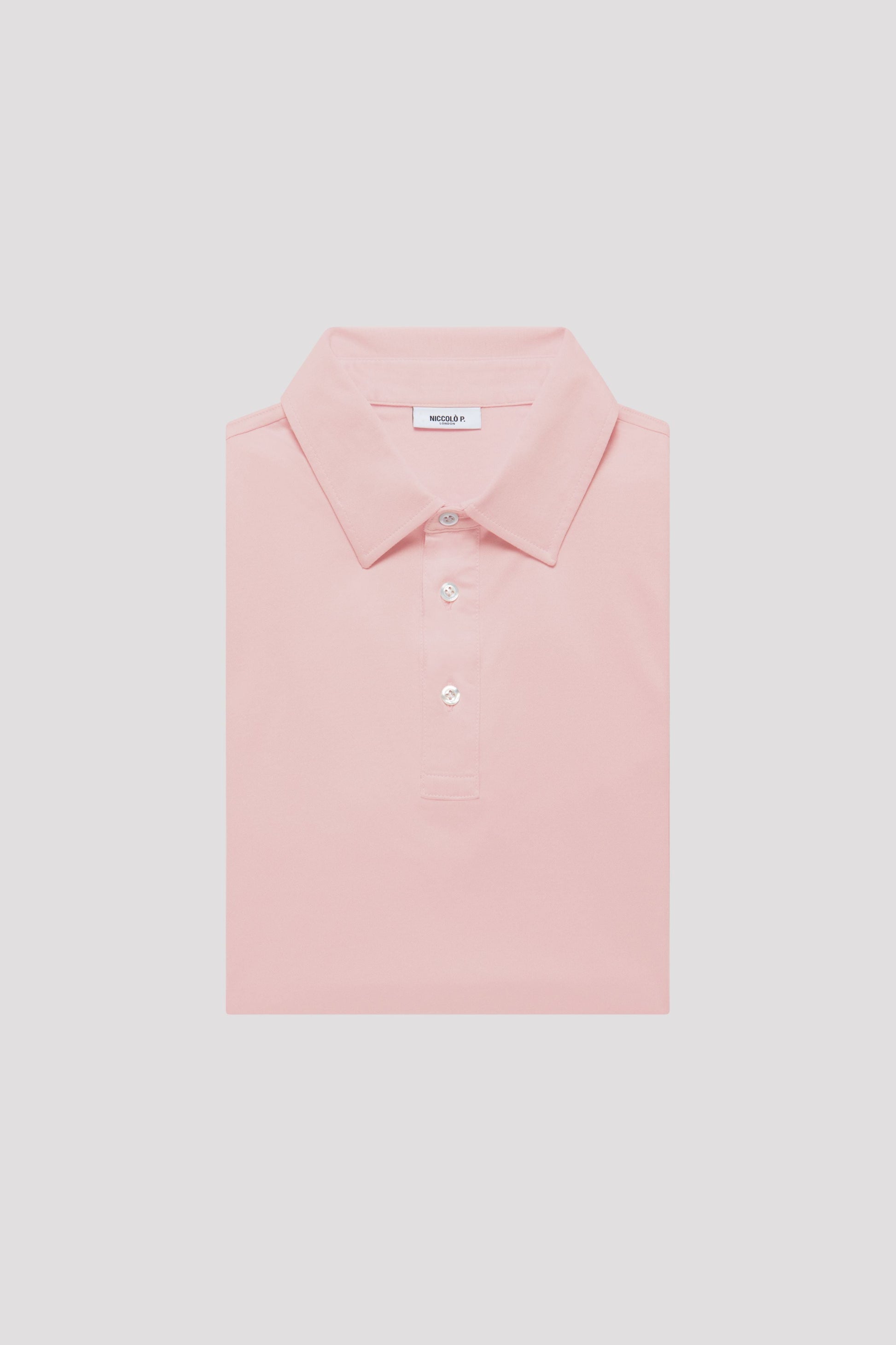 Light Lilac Polo Shirt in Egyptian Cotton