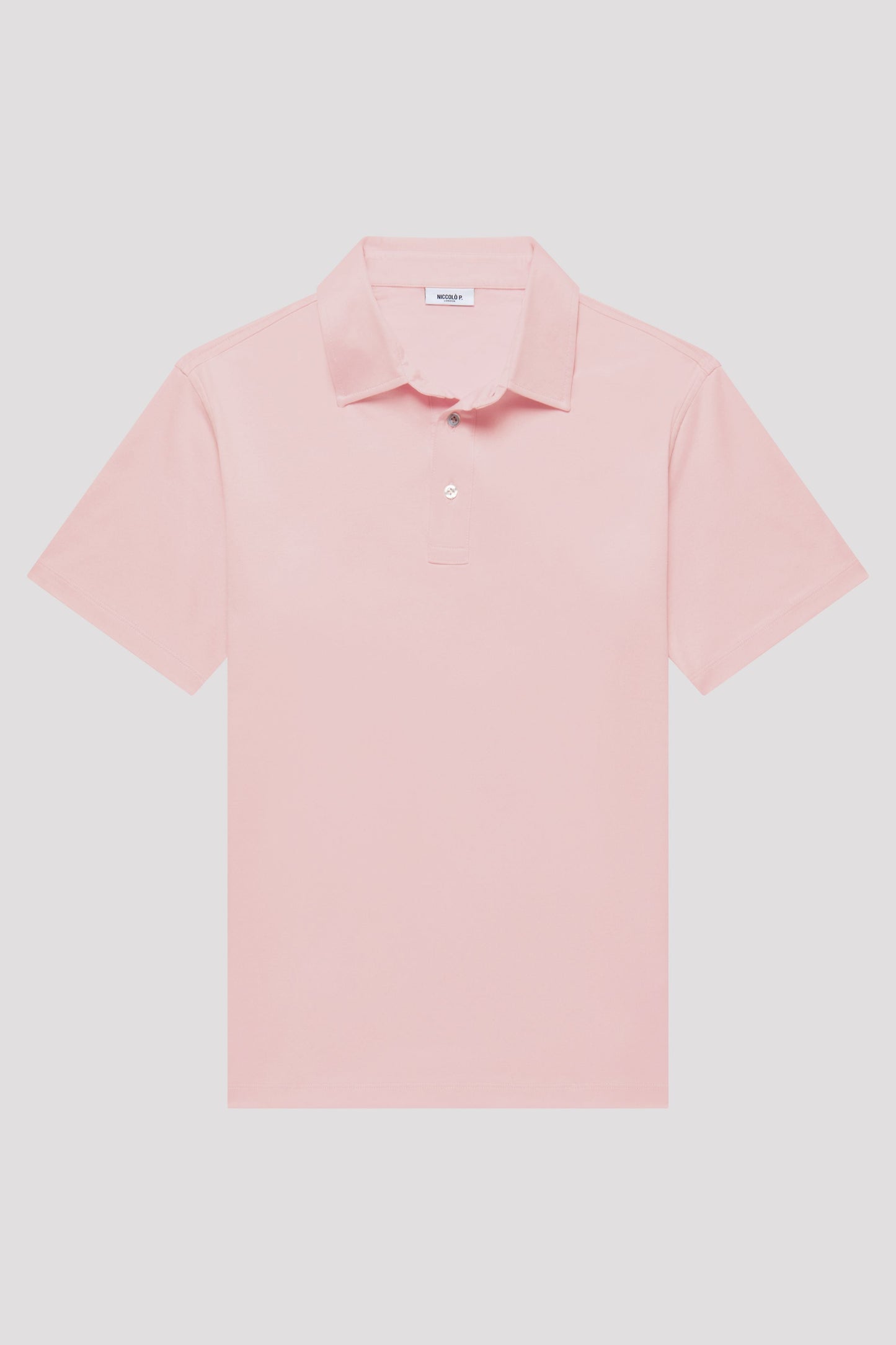 Light Lilac Polo Shirt in Egyptian Cotton