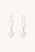 Luster Hoop Earrings - Silver