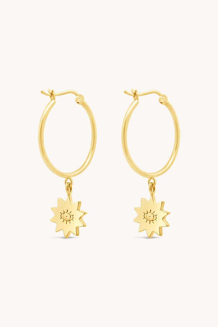 Luster Hoop Earrings - Gold