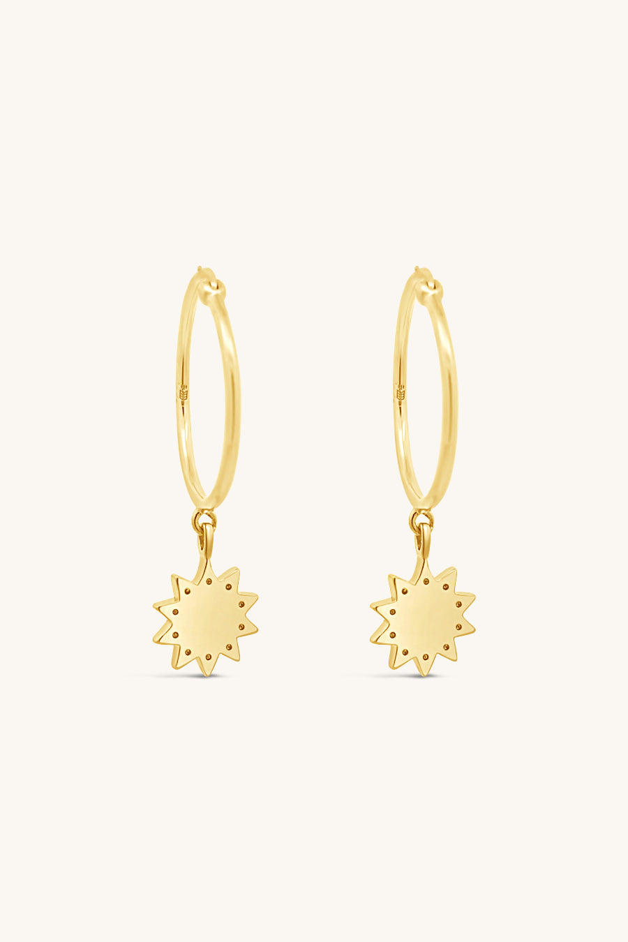 Luster Hoop Earrings - Gold