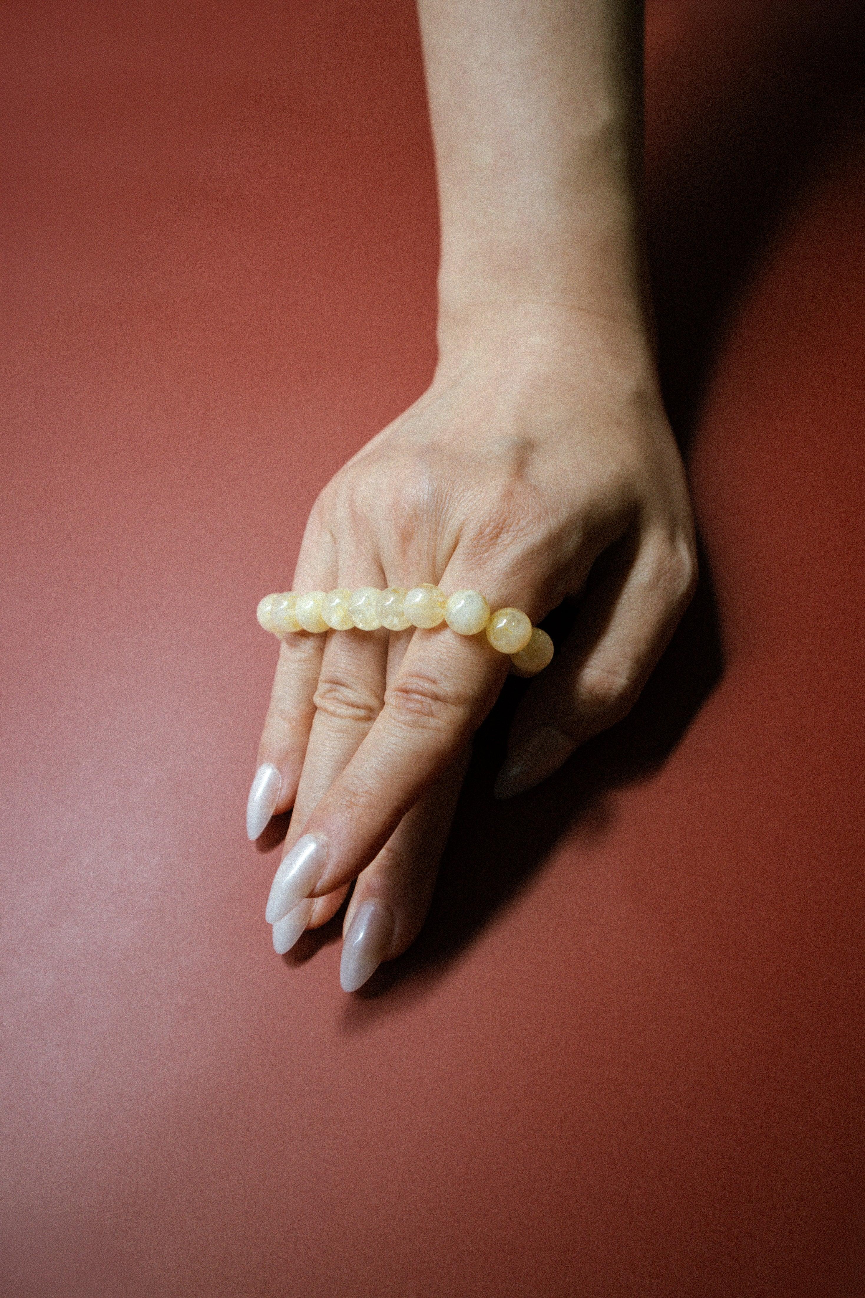 Manifest Collection | Abundance — Yellow Crystal Beaded Bracelet