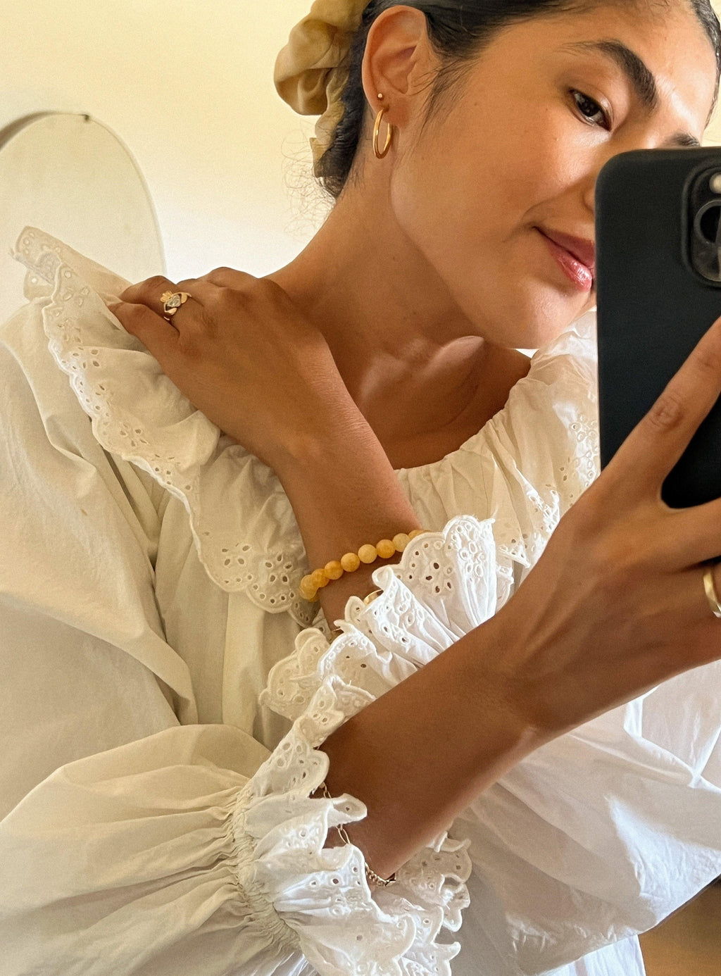 Manifest Collection | Abundance — Yellow Crystal Beaded Bracelet