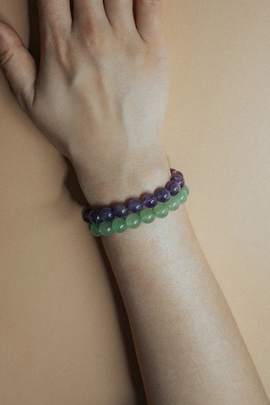 Manifest Collection | Calm — Purple Crystal Beaded Bracelet