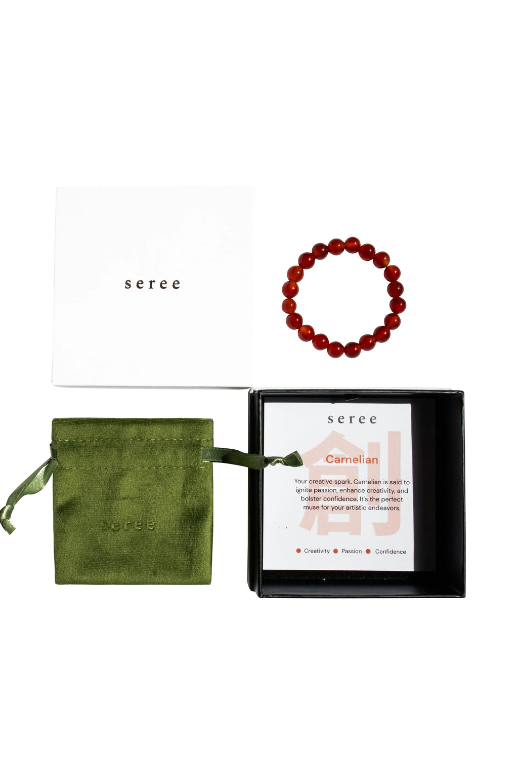 Manifest Collection | Confidence — Red Crystal Beaded Bracelet