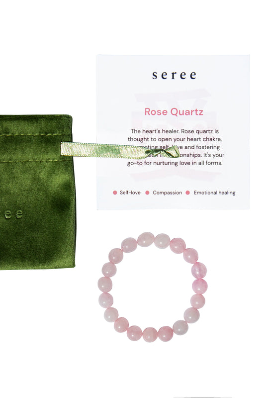 Manifest Collection | Love — Pink Crystal Beaded Bracelet