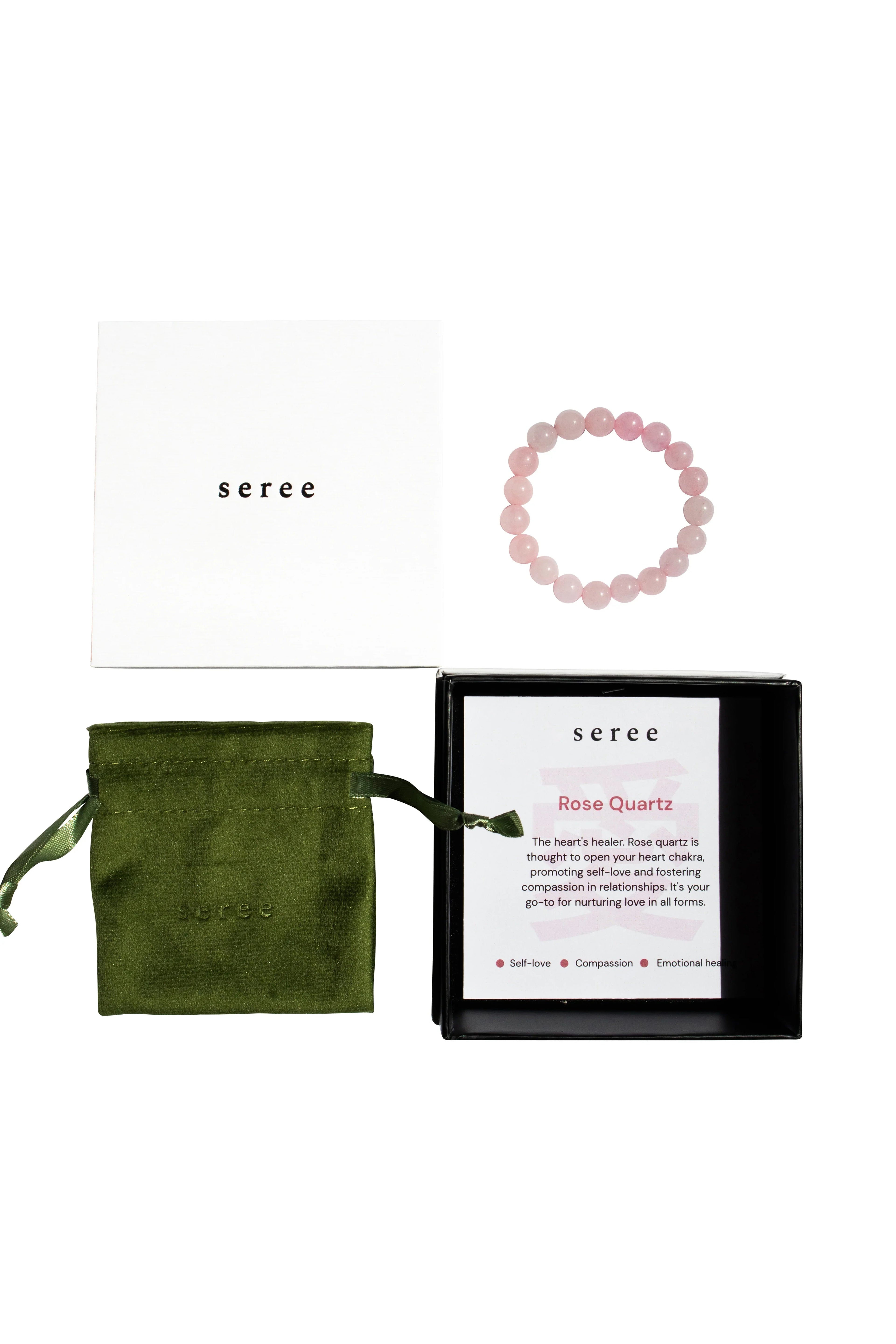 Manifest Collection | Love — Pink Crystal Beaded Bracelet