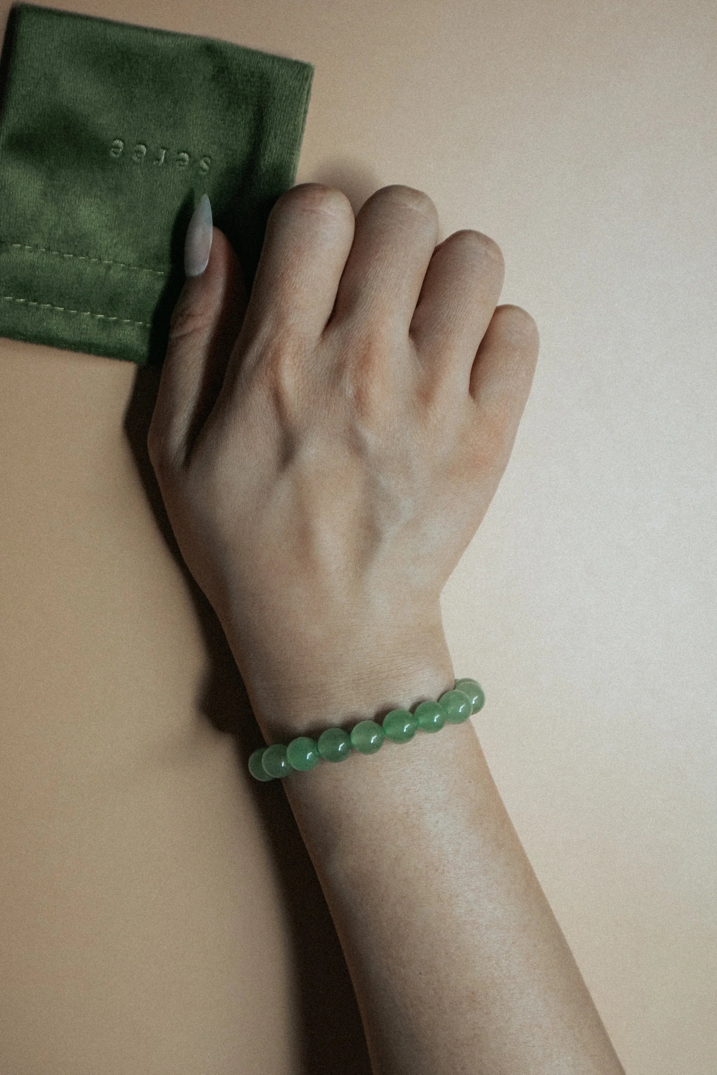Manifest Collection | Luck — Green Crystal Beaded Bracelet