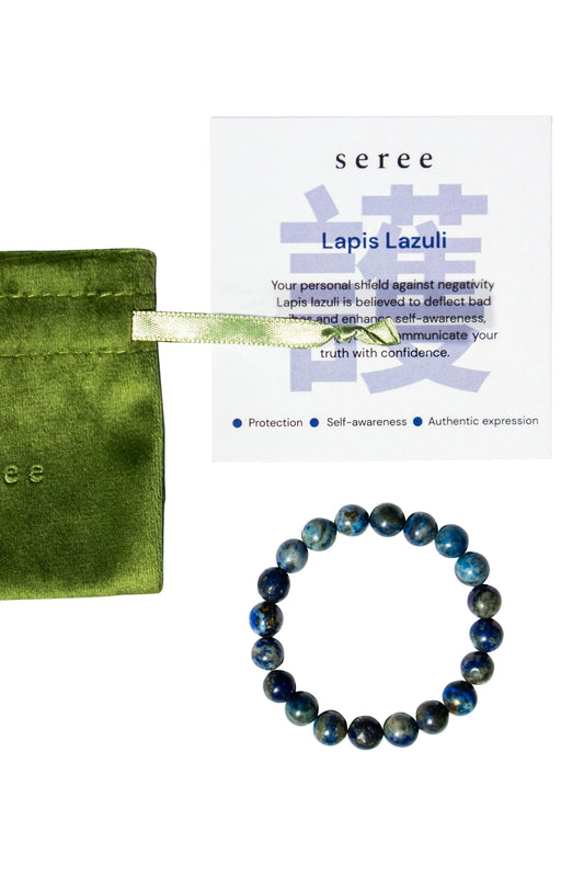 Manifest Collection | Protection — Blue Crystal Beaded Bracelet