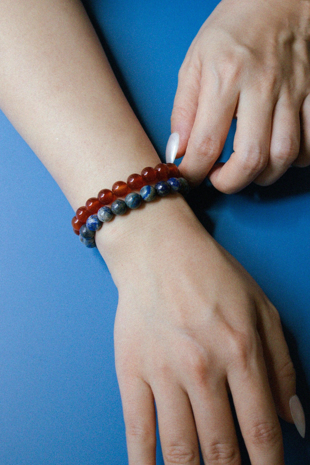 Manifest Collection | Protection — Blue Crystal Beaded Bracelet