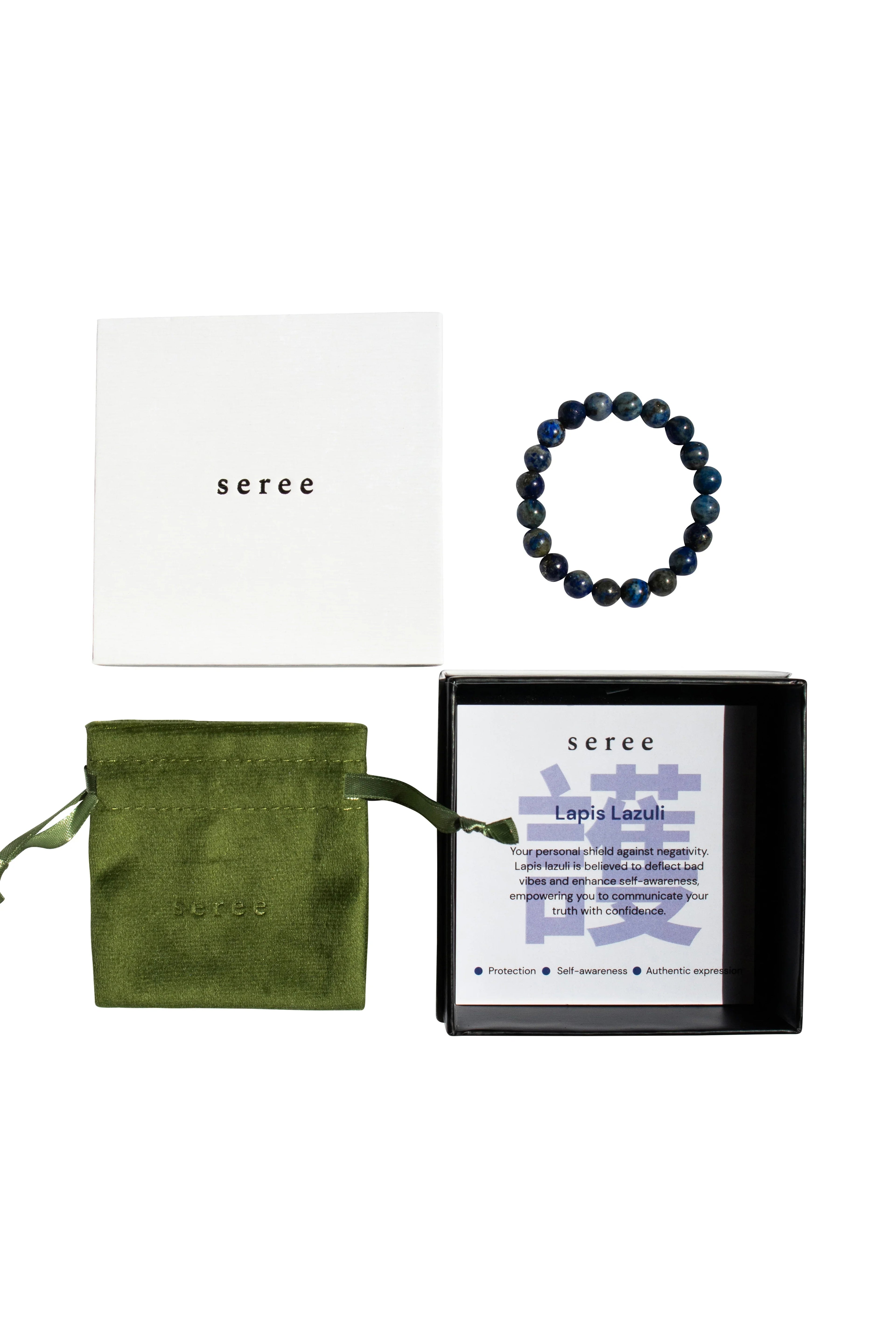 Manifest Collection | Protection — Blue Crystal Beaded Bracelet