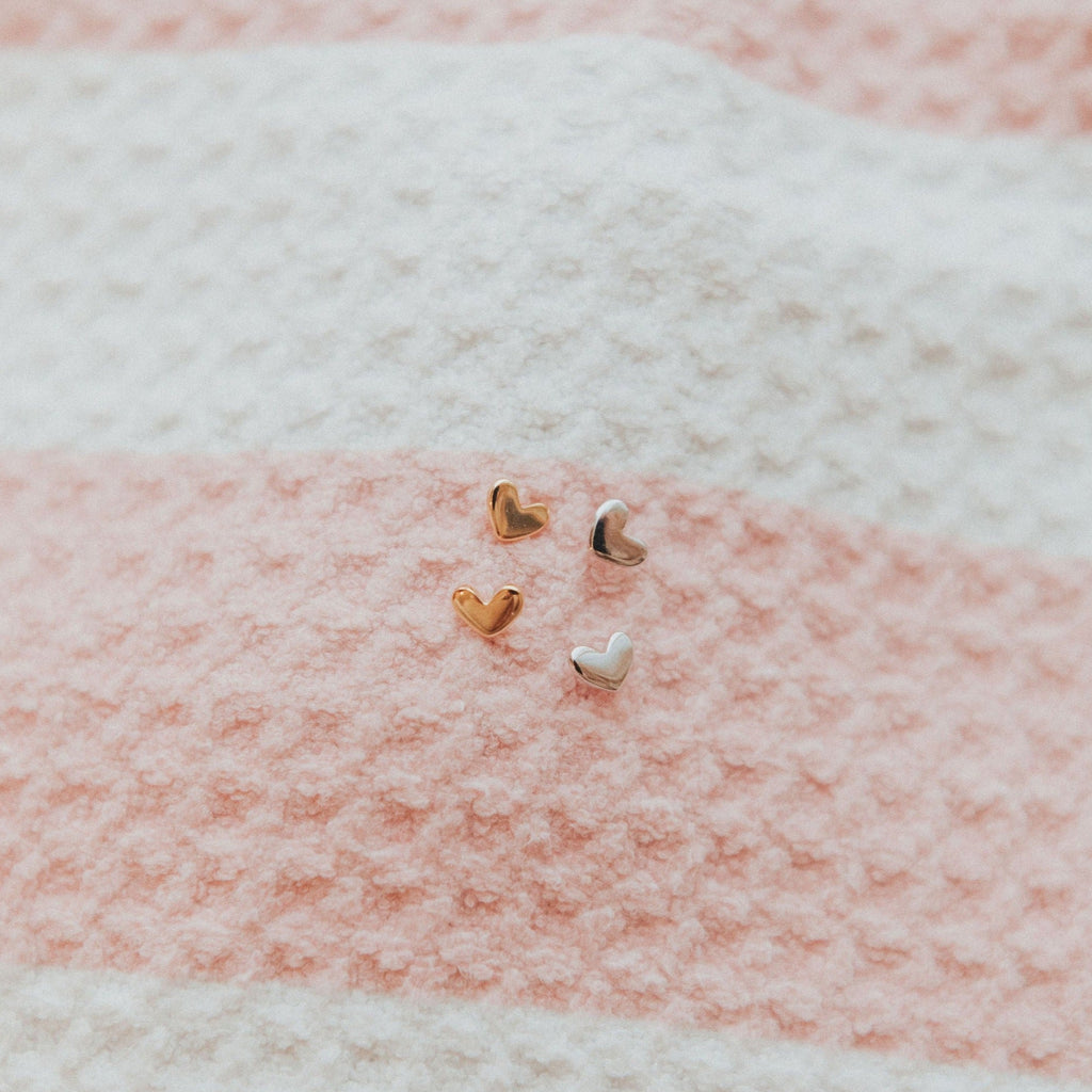 Mini Heart Studs
