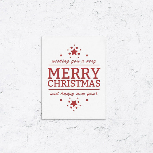 Happy Holidays With Stars Box Set of 10