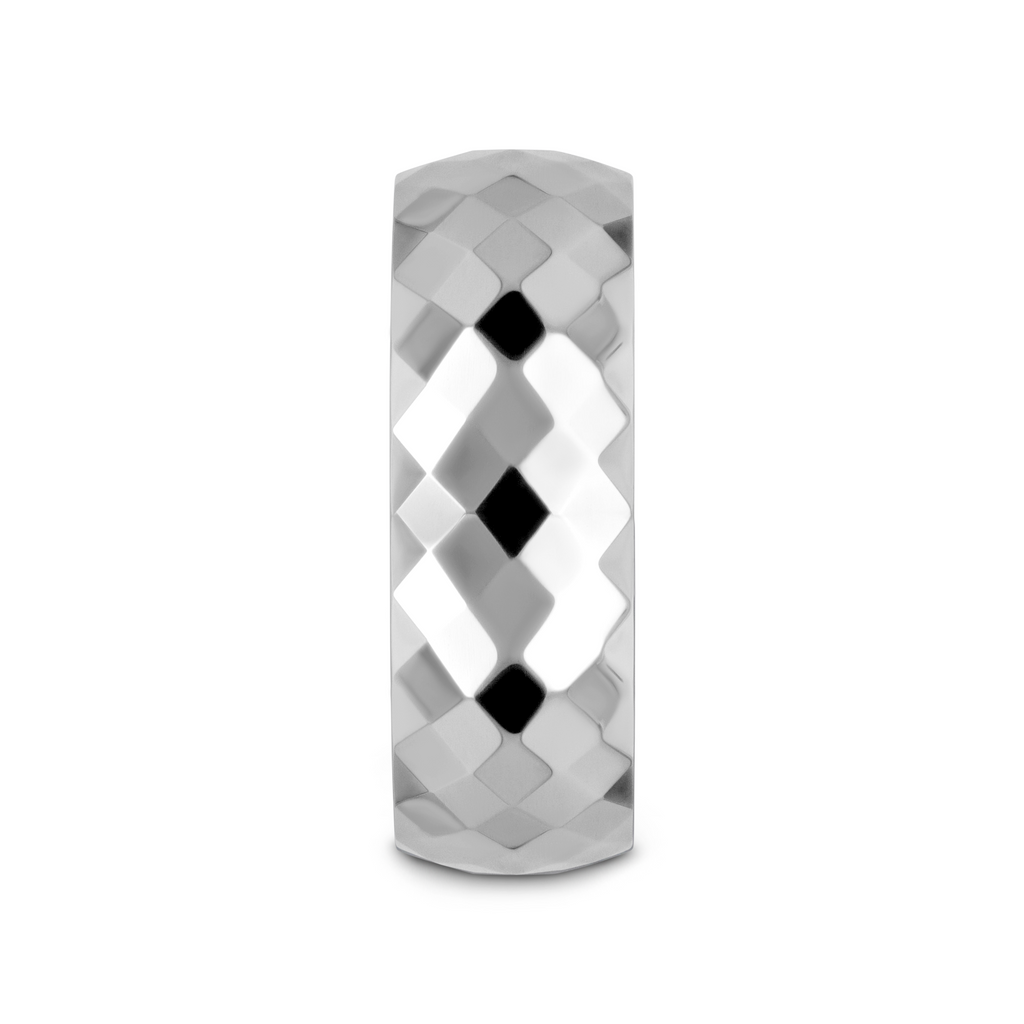 MILLENNIUM Tungsten Wedding Band with 288 Diamond Facets - 2mm - 10mm