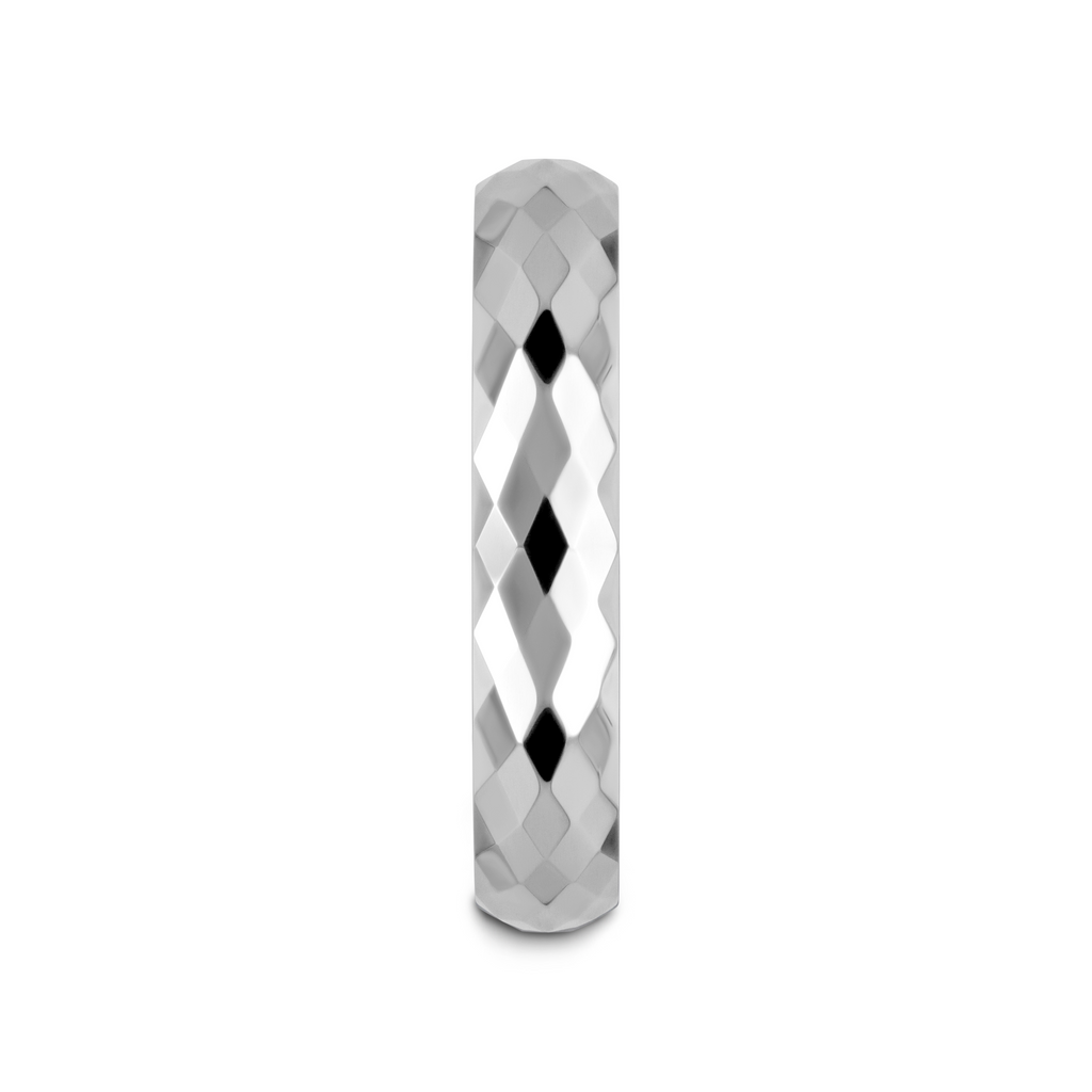 MILLENNIUM Tungsten Wedding Band with 288 Diamond Facets - 2mm - 10mm
