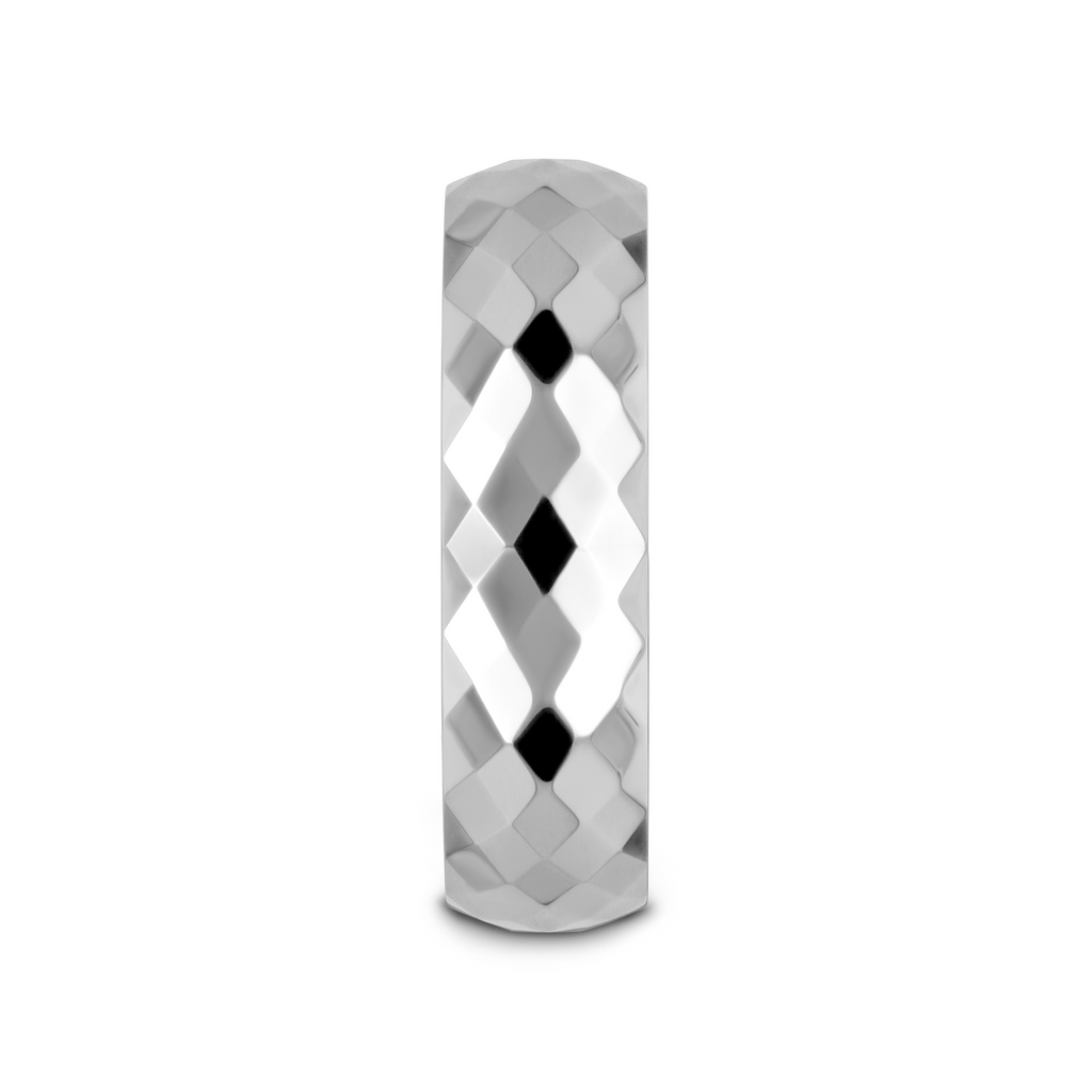 MILLENNIUM Tungsten Wedding Band with 288 Diamond Facets - 2mm - 10mm