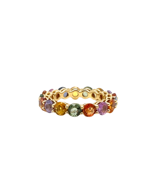 Multi Color Sapphire Ring