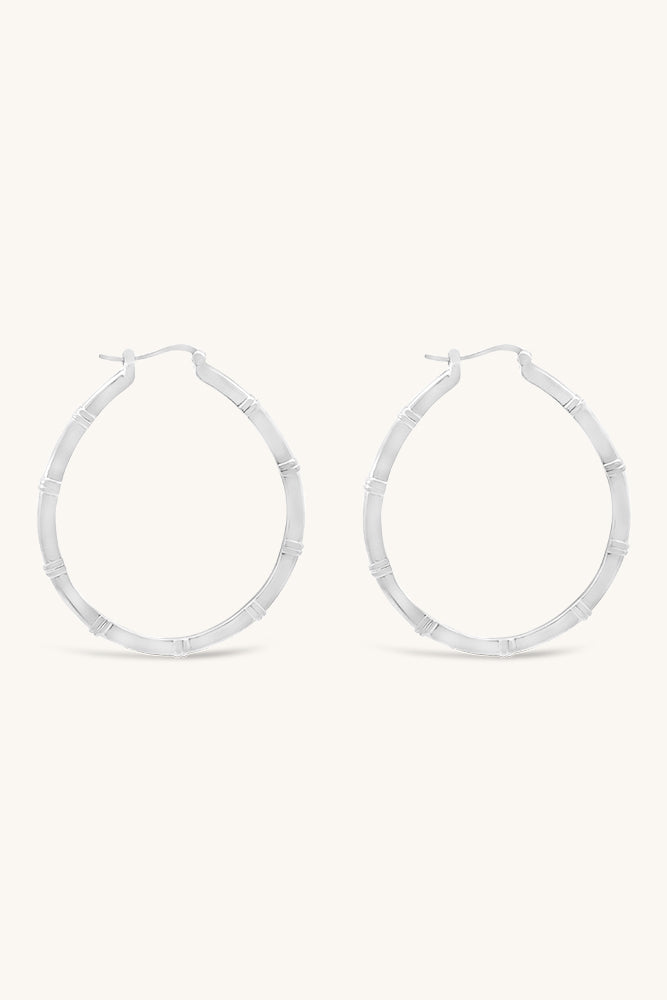Muse Hoop Earrings - Silver