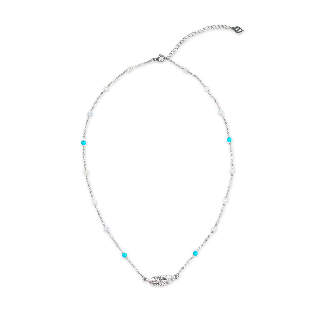 Song of Celebration Feather Beaded Necklace