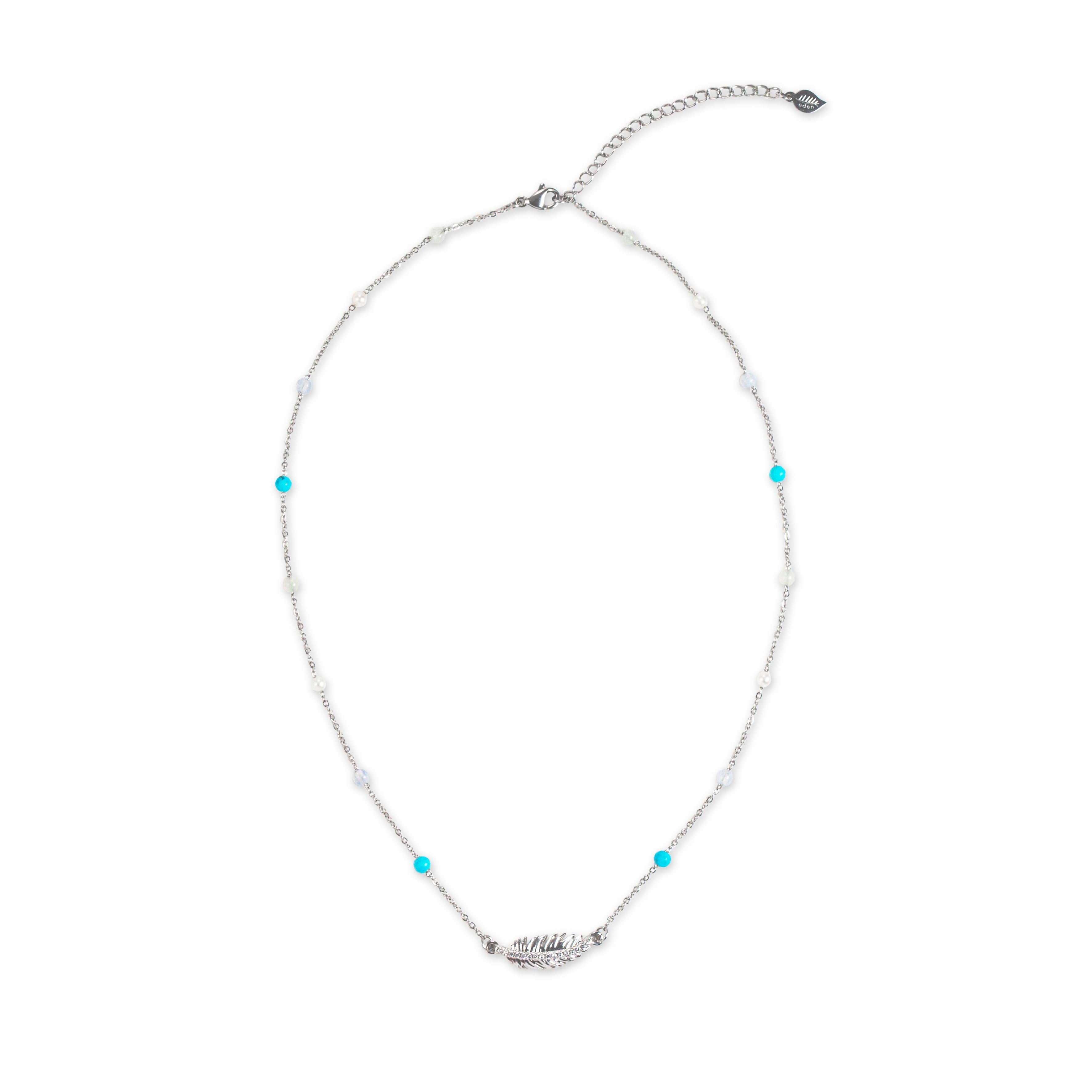 Song of Celebration Feather Beaded Necklace