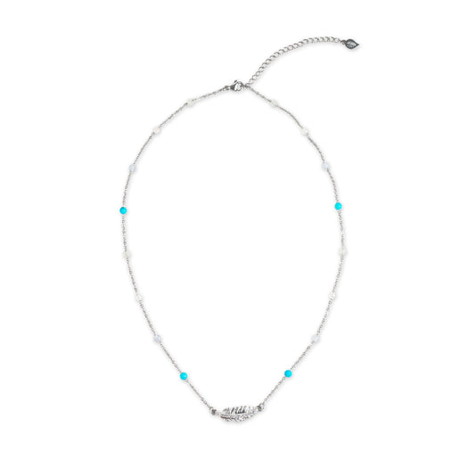 Song of Celebration Feather Beaded Necklace
