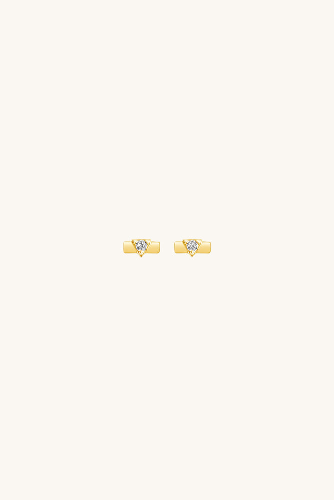 Nova Earrings - White Topaz
