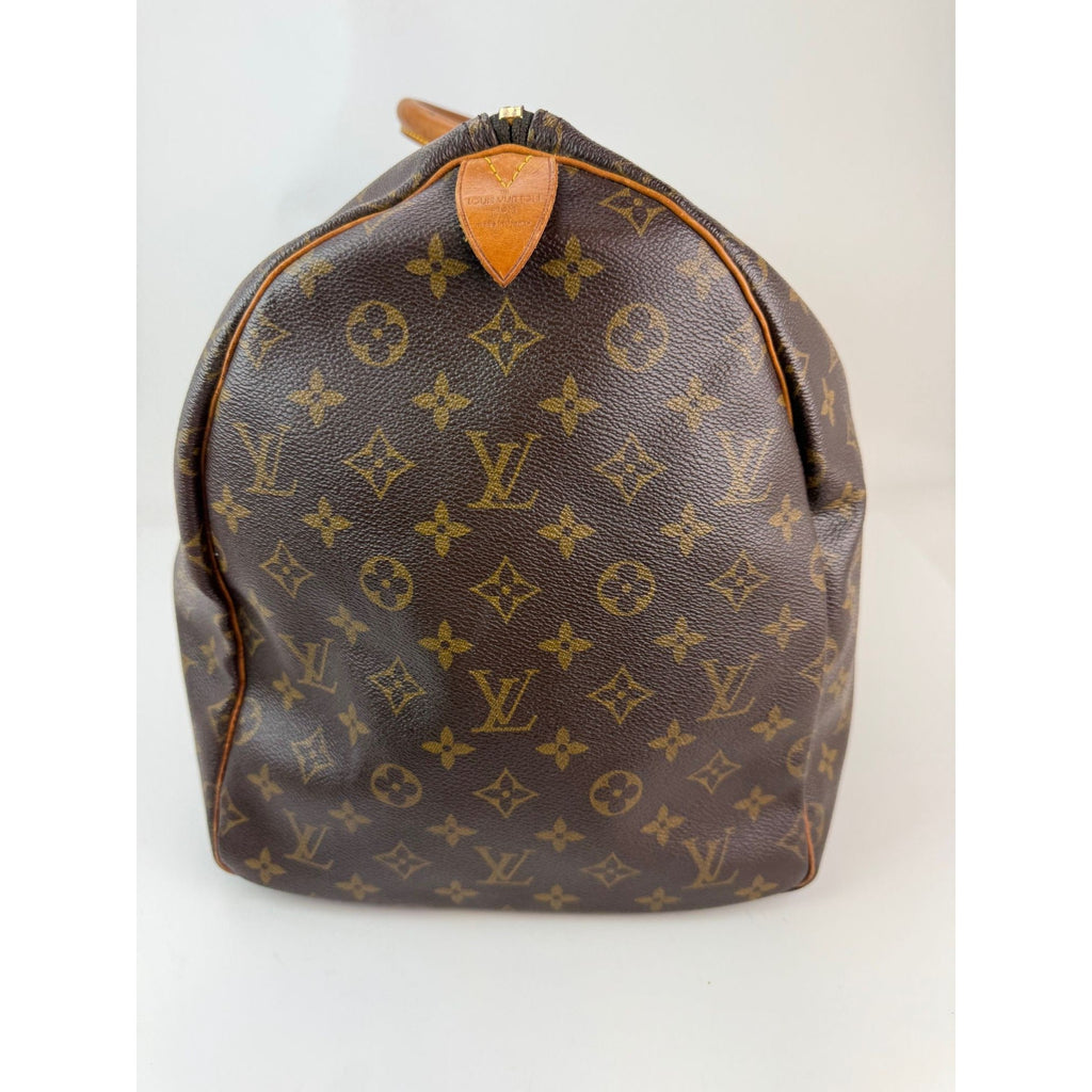 Louis Vuitton Keepall 55 Monogram Canvas Duffle Bag Luggage