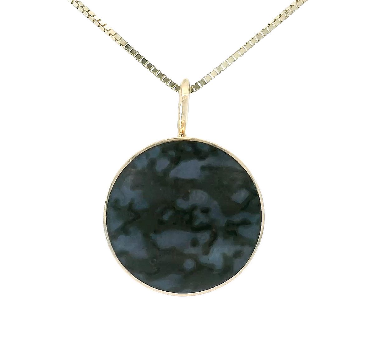 The Circ Necklace - Black Dinosaur Bone