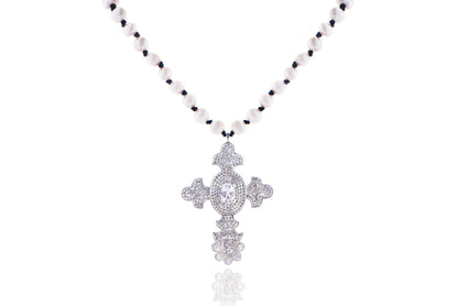 Silver Sultan Cross Necklace